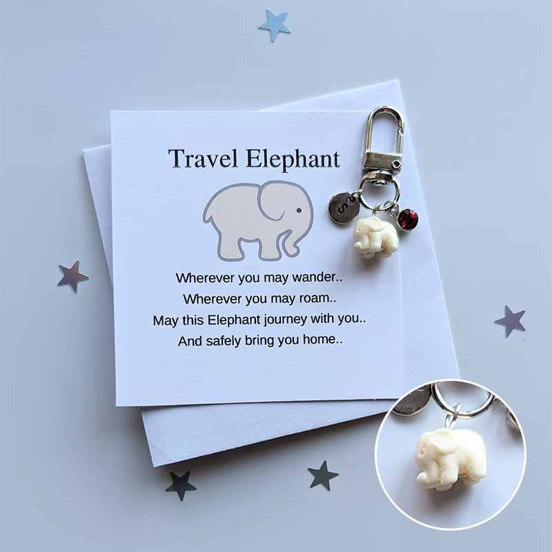 Travel Elephant Keychain