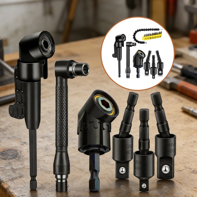 Sakerplus® 17Pcs Flexible Right Angle Drill Attachment