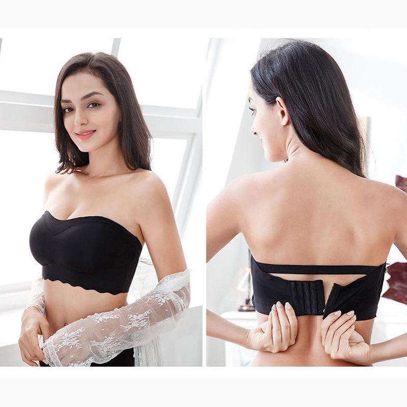 Plus Size Sexy Removable Strap Invisible Push Up Bra
