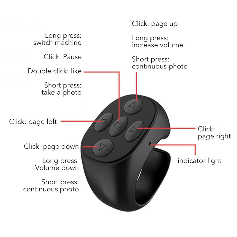 ćUp to 55% offćFingertip Wireless Bluetooth Remote Control