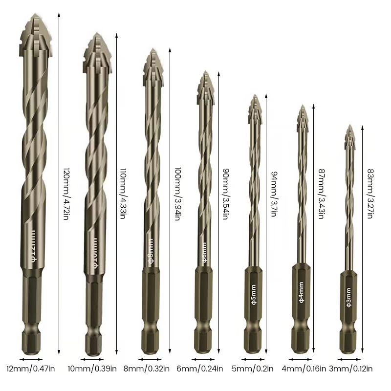Four Blade Serrated Eccentric Drill