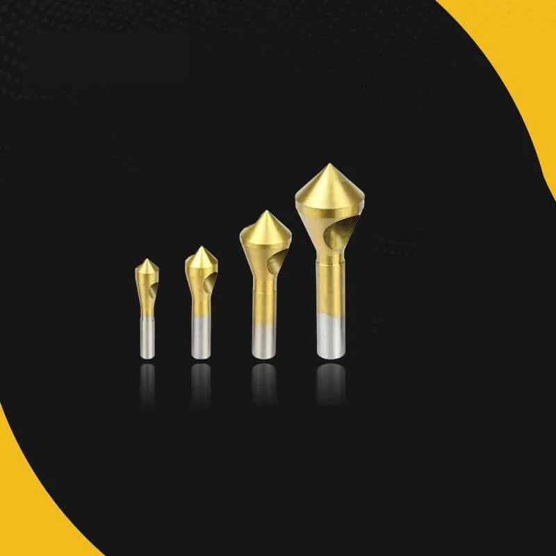 Titanium Coated Countersink Chamfer Tool(4 PCS)
