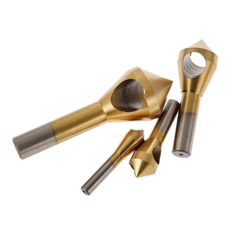 Titanium Coated Countersink Chamfer Tool(4 PCS)