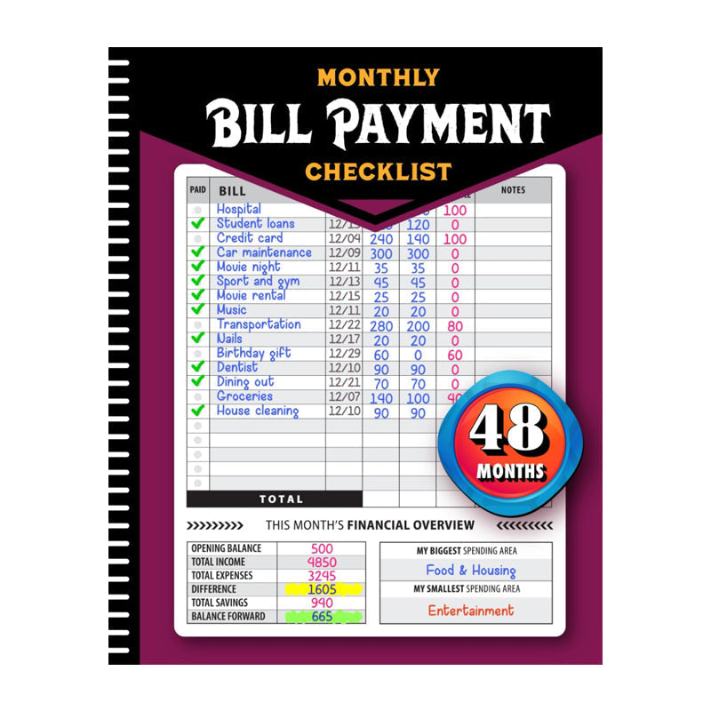 Payment Record Keeping Book