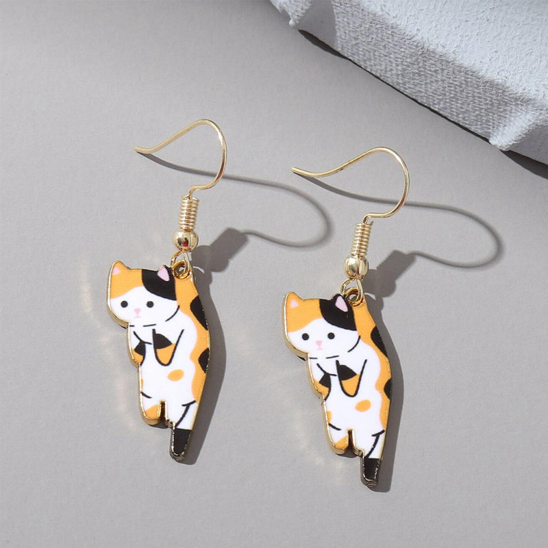 Dangling Cat Earrings