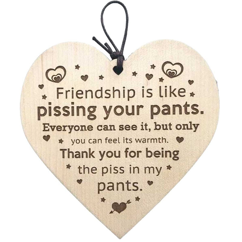 Friendship Wood Pendant Christmas Tree Decor(3pcs)