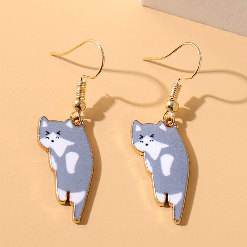 Dangling Cat Earrings