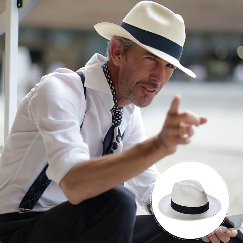 Unisex Classic Panama Hat-Delicate Hand Knitting