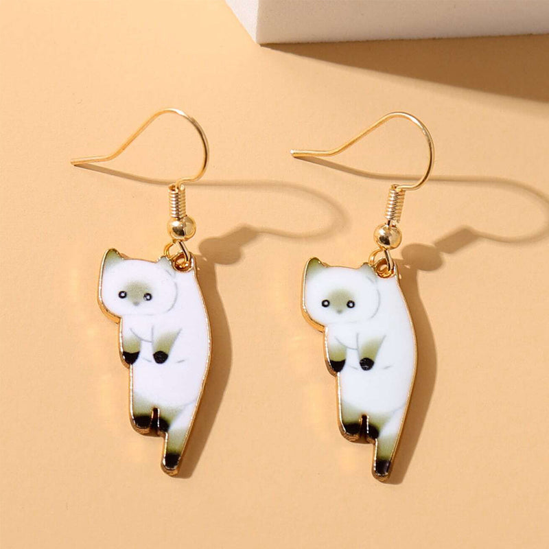 Dangling Cat Earrings