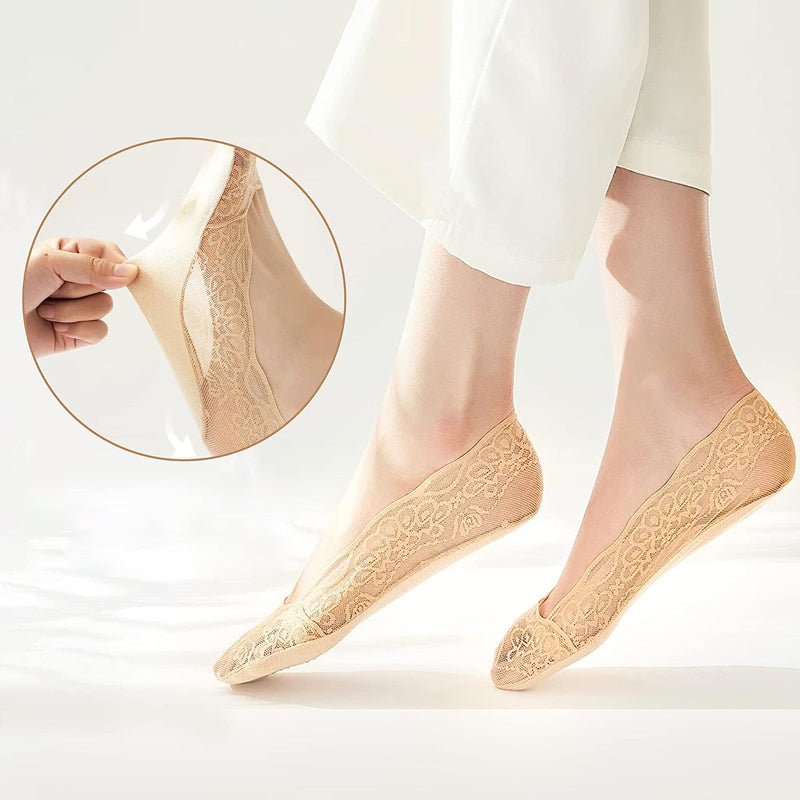 Lace No Show Liner Socks for Women