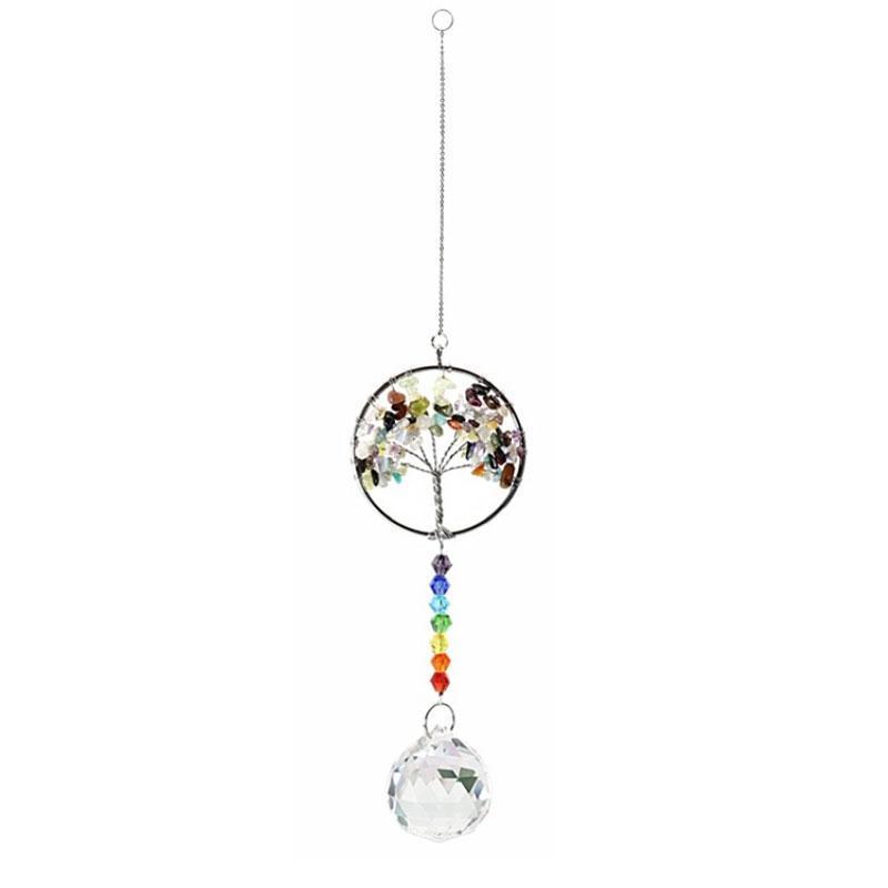 Lifesparking Crystal Wind Chime Tree Of Life Suncatcher