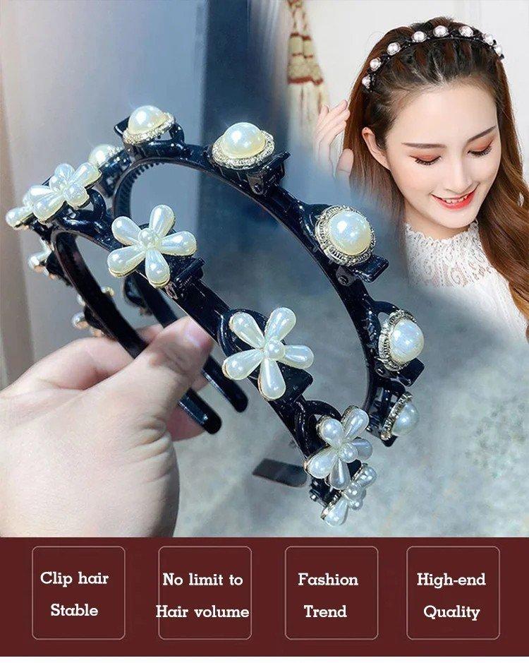 Shinerme™ Vintage 2 In 1 Non-Slip Braided Hair Band