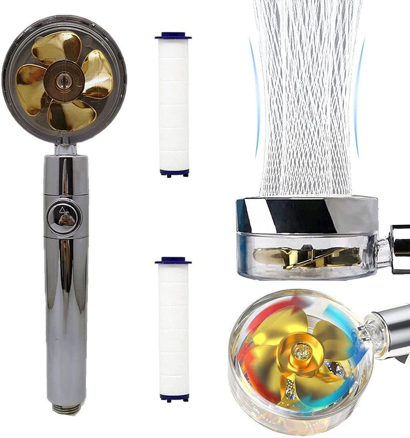 Water-saving 360 ° rotatable high pressure shower