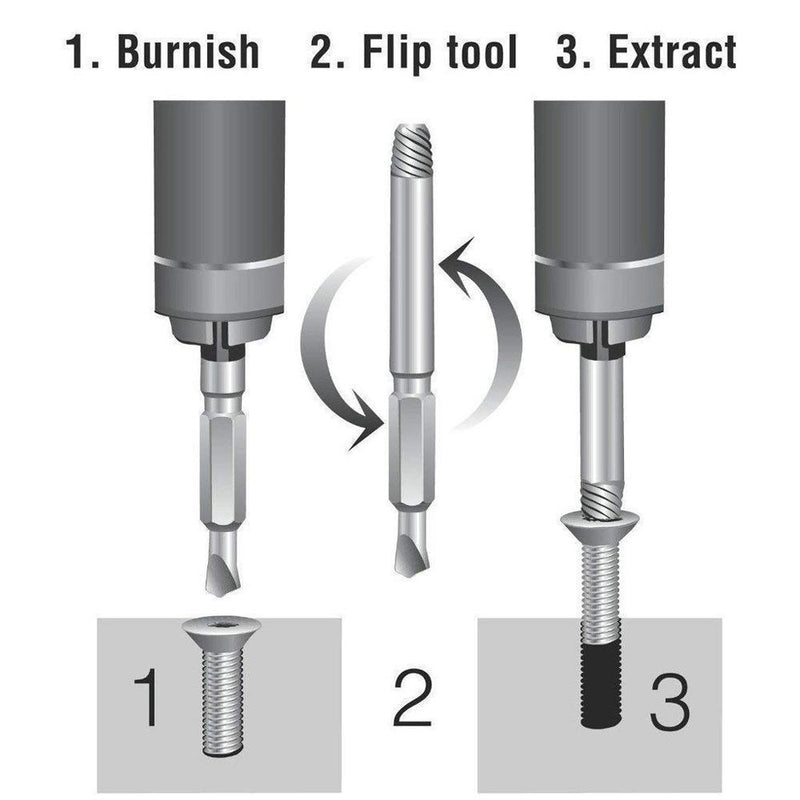 Damaged Screw Extractor (Set of 4)