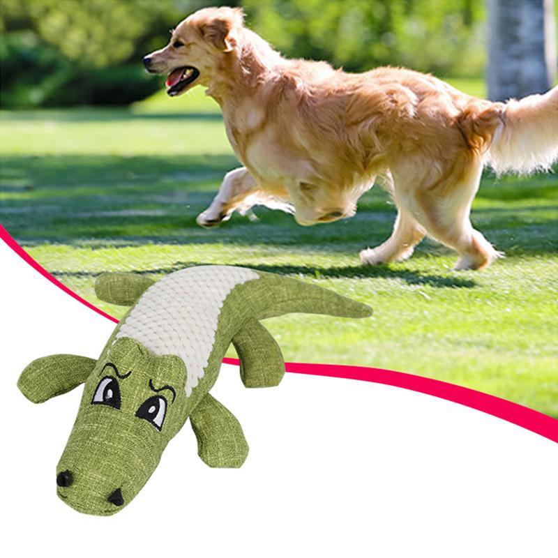 Pet Crocodile Squeaking Chew Toys