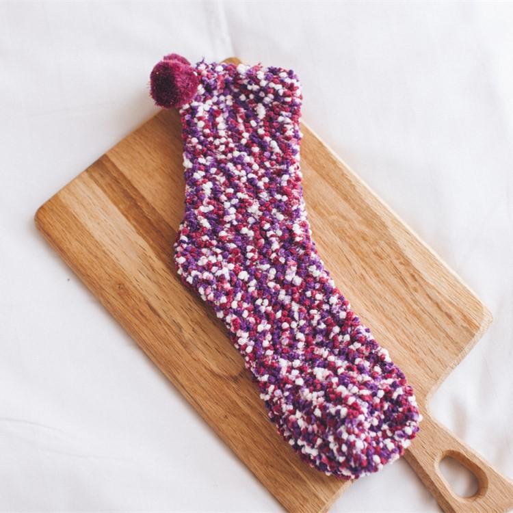 🎅EARLY Christmas SALE-❄Cute Winter Cupcake fluffy comfy Slippers Socks🧦