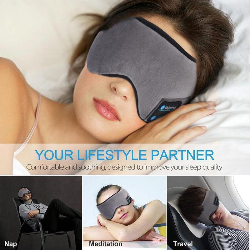 Lifesparking™Sleep mask with wireless stereo bluetooth earphone