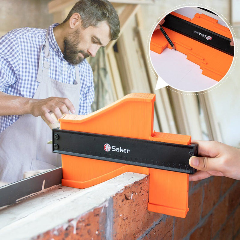 Saker® Contour Gauge Profile Tool -Precisely Copy Irregular Shape Duplicator