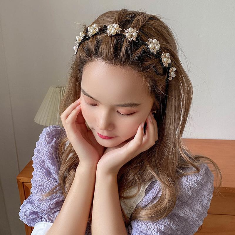 Shinerme™ Vintage 2 In 1 Non-Slip Braided Hair Band