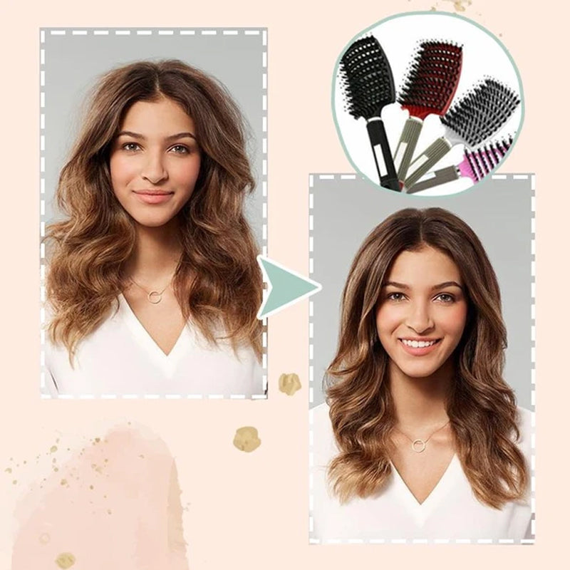 Nylon And Natural Bristles Brush