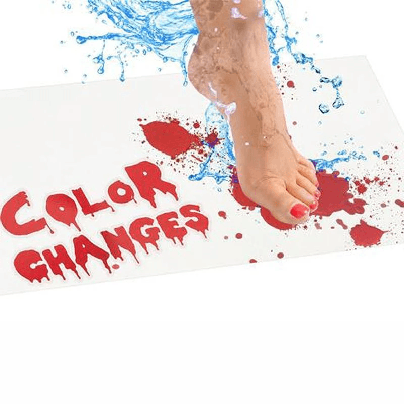 Bloody Color Changing Bath Mat