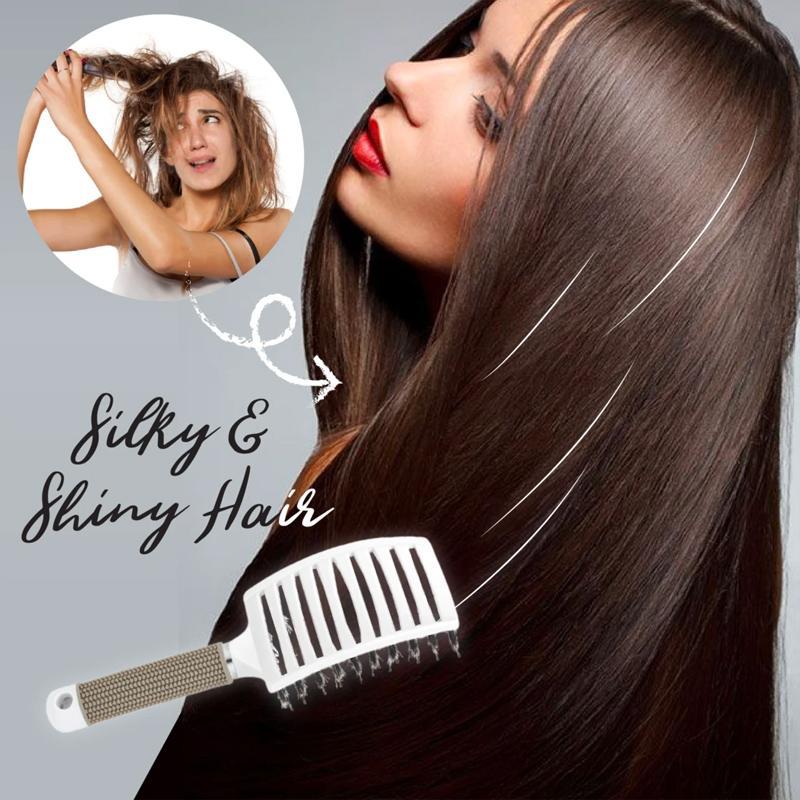 Nylon And Natural Bristles Brush