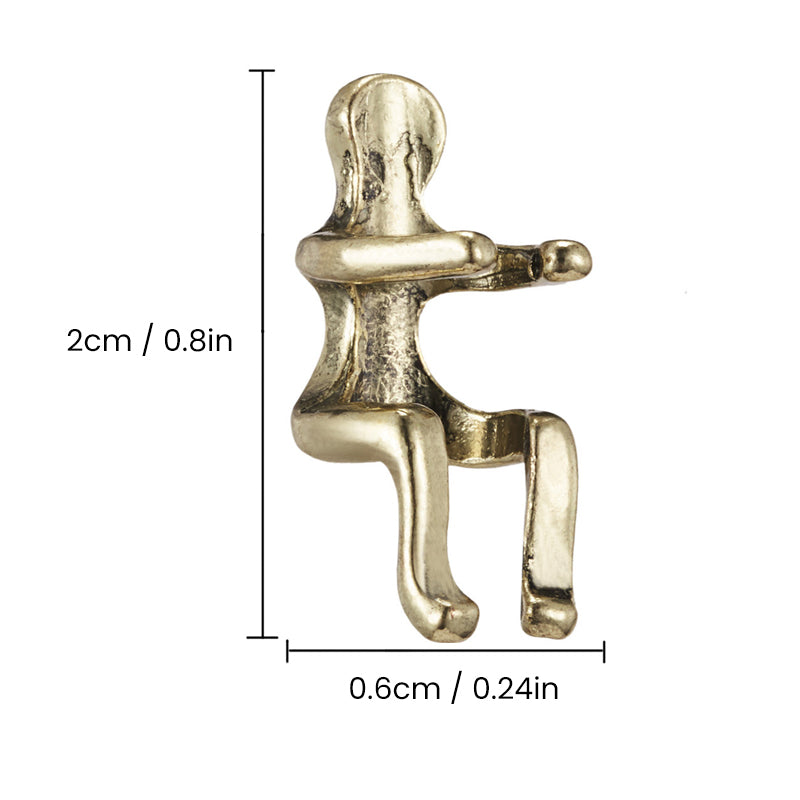 Climbing Figure Ear Cuff