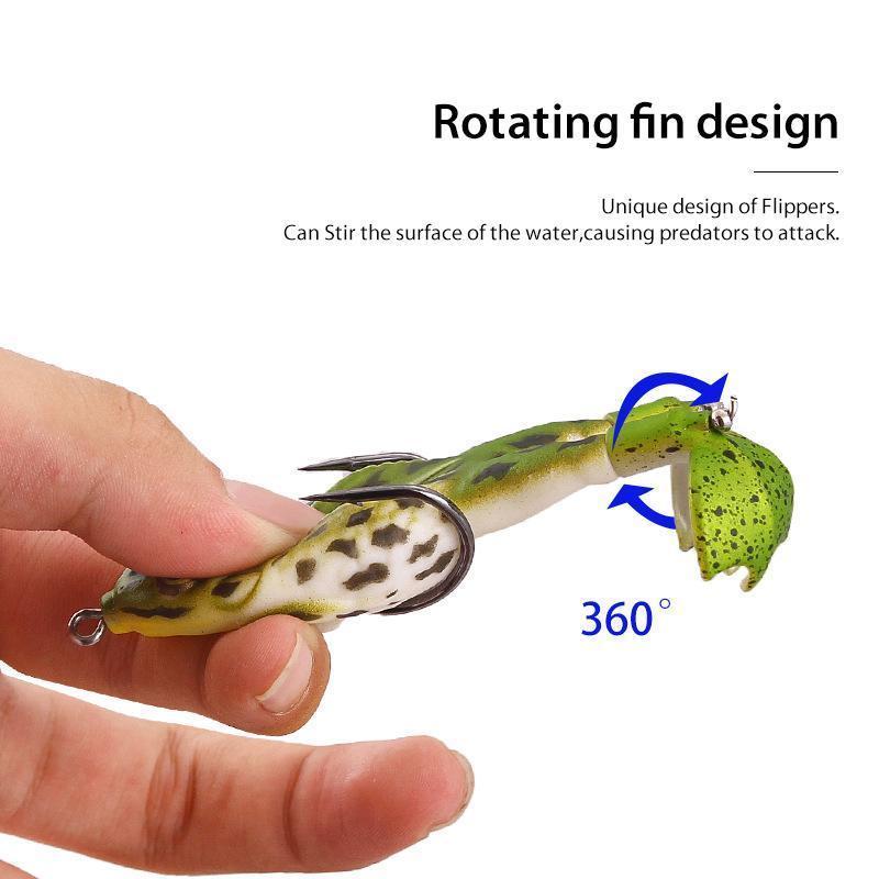 Lifesparking™Double Propeller Frog Soft Bait