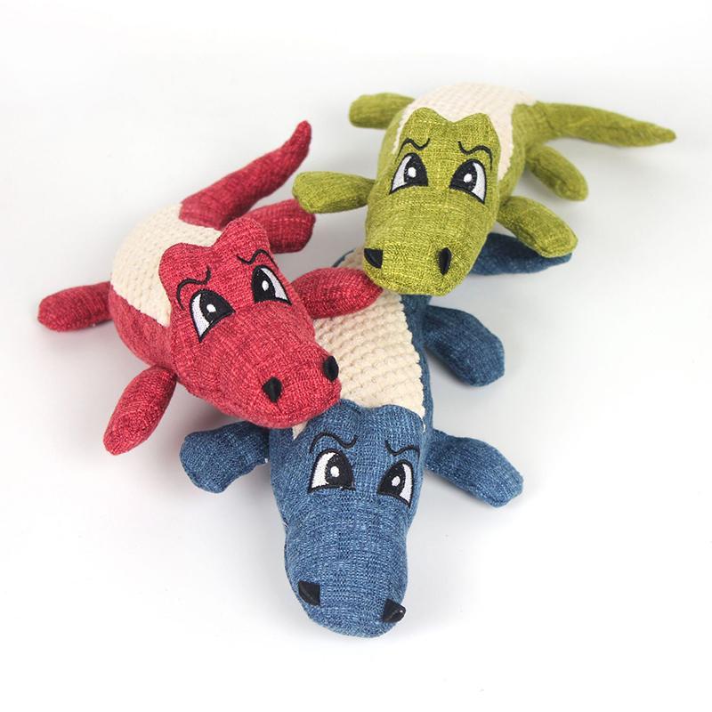 Pet Crocodile Squeaking Chew Toys