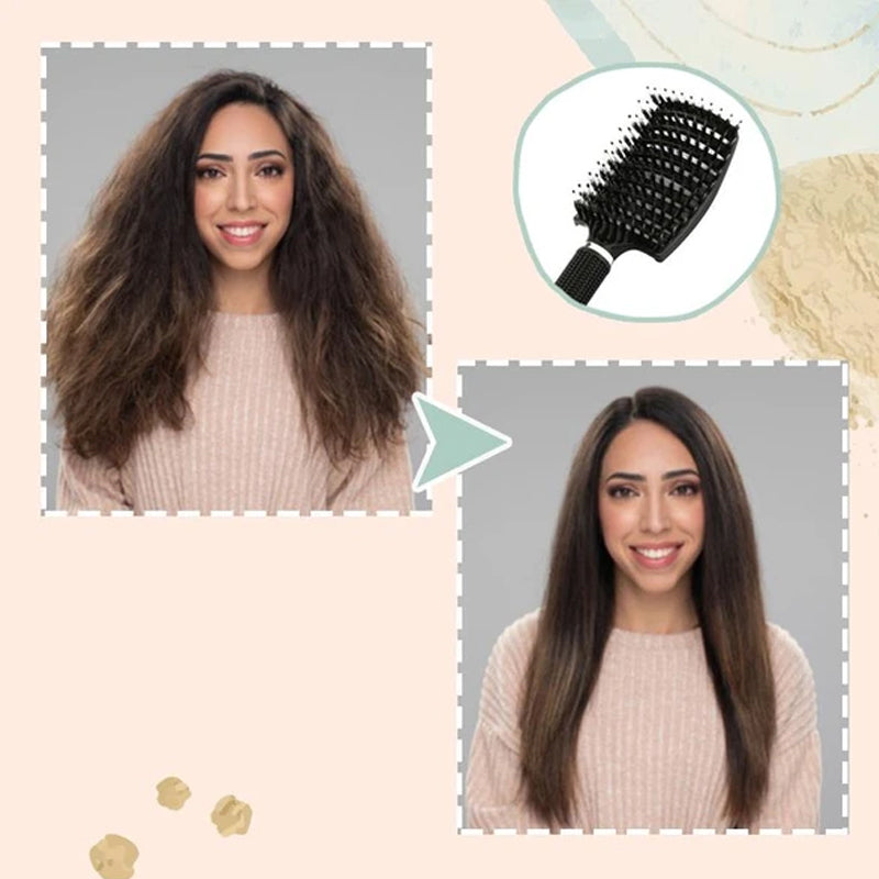 Nylon And Natural Bristles Brush