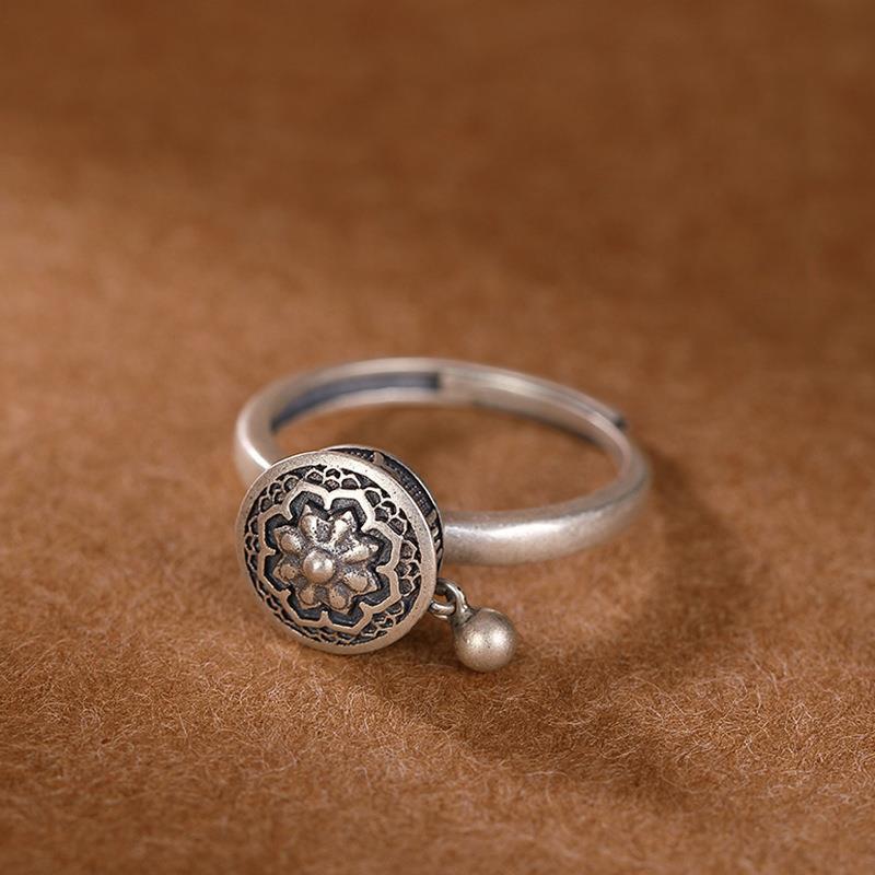 Buddhist Tibetan Prayer Wheel Ring