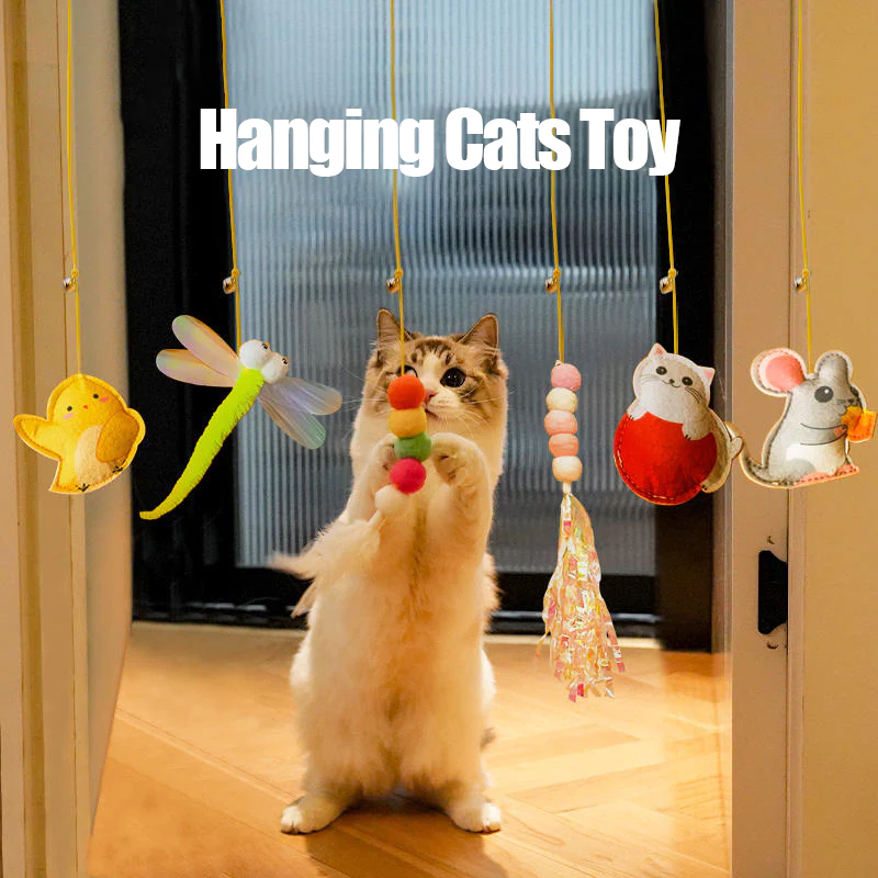 Hanging Bouncing Cats Toy