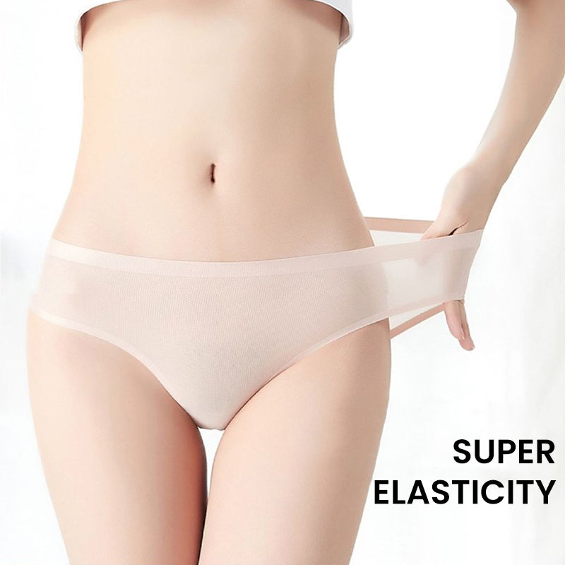 Sheer underwear made of ice silk
