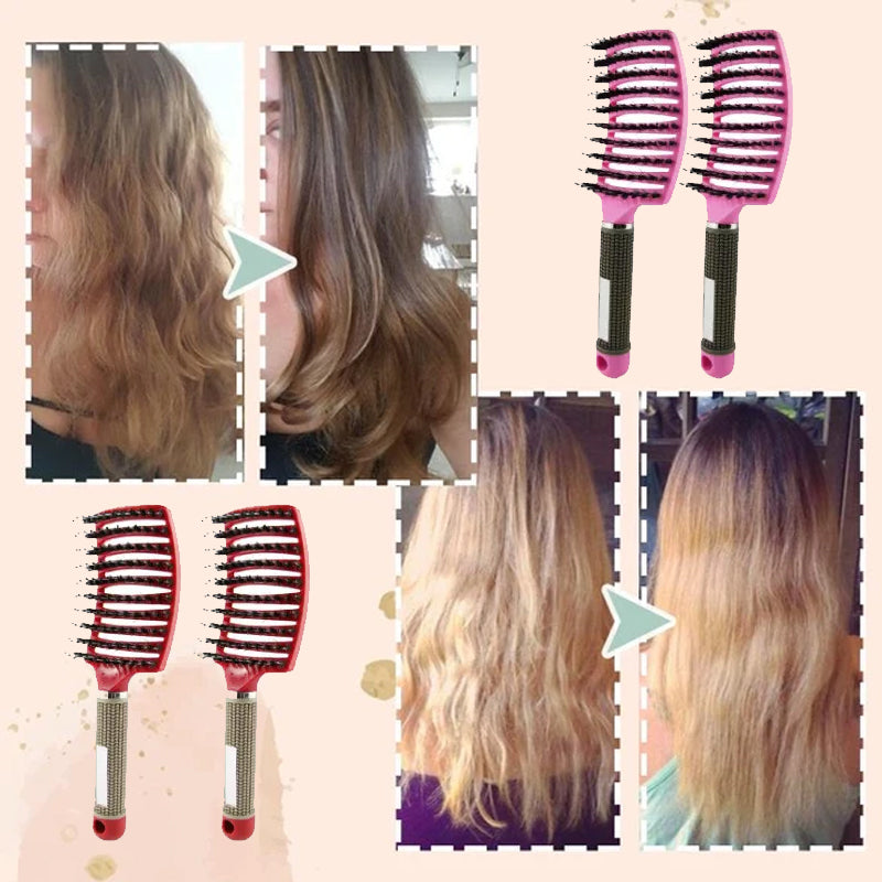 Nylon And Natural Bristles Brush