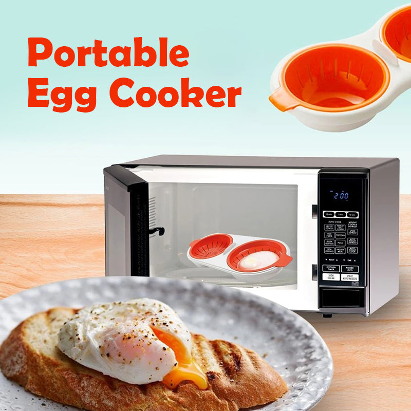Portable egg cooker for microwave