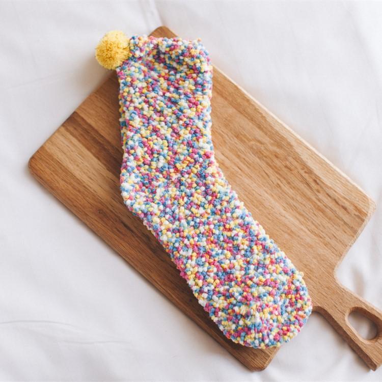 🎅EARLY Christmas SALE-❄Cute Winter Cupcake fluffy comfy Slippers Socks🧦