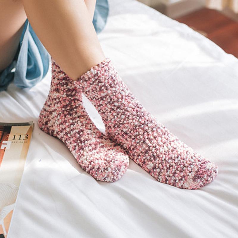 🎅EARLY Christmas SALE-❄Cute Winter Cupcake fluffy comfy Slippers Socks🧦