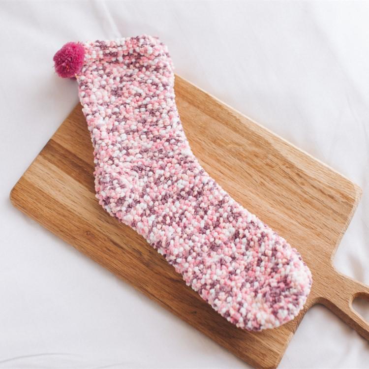 🎅EARLY Christmas SALE-❄Cute Winter Cupcake fluffy comfy Slippers Socks🧦