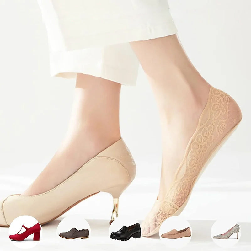 Lace No Show Liner Socks for Women