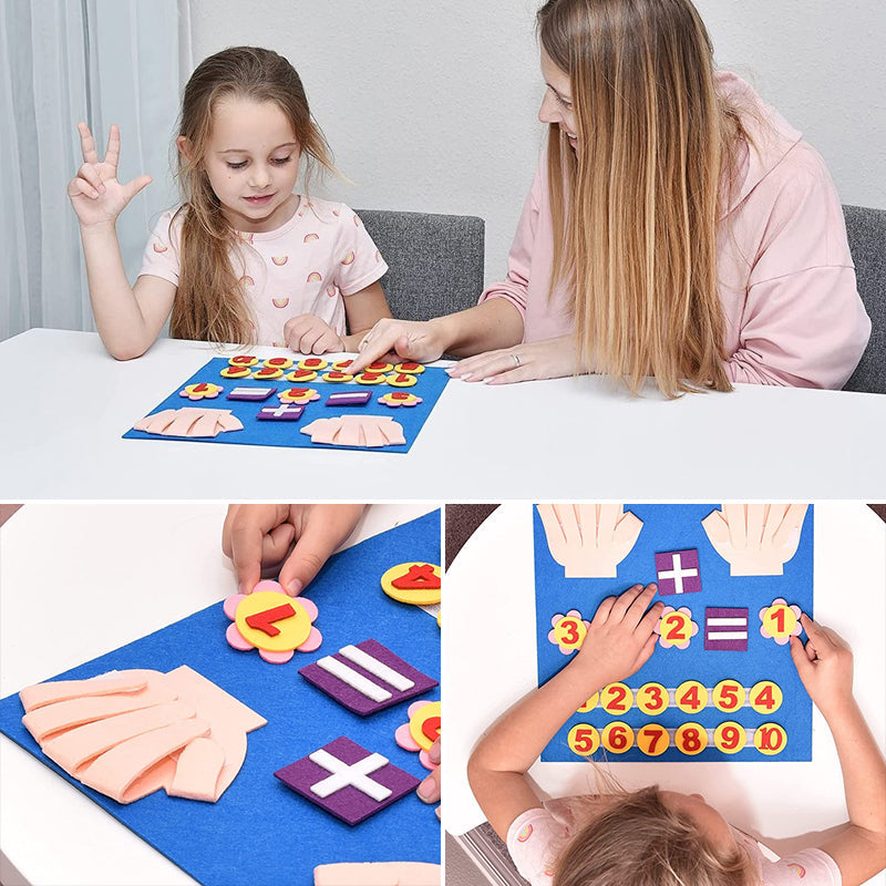 Felt Board Finger Numbers Counting Toy