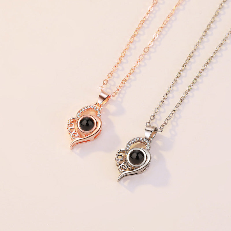 100 Languages I Love You Necklace