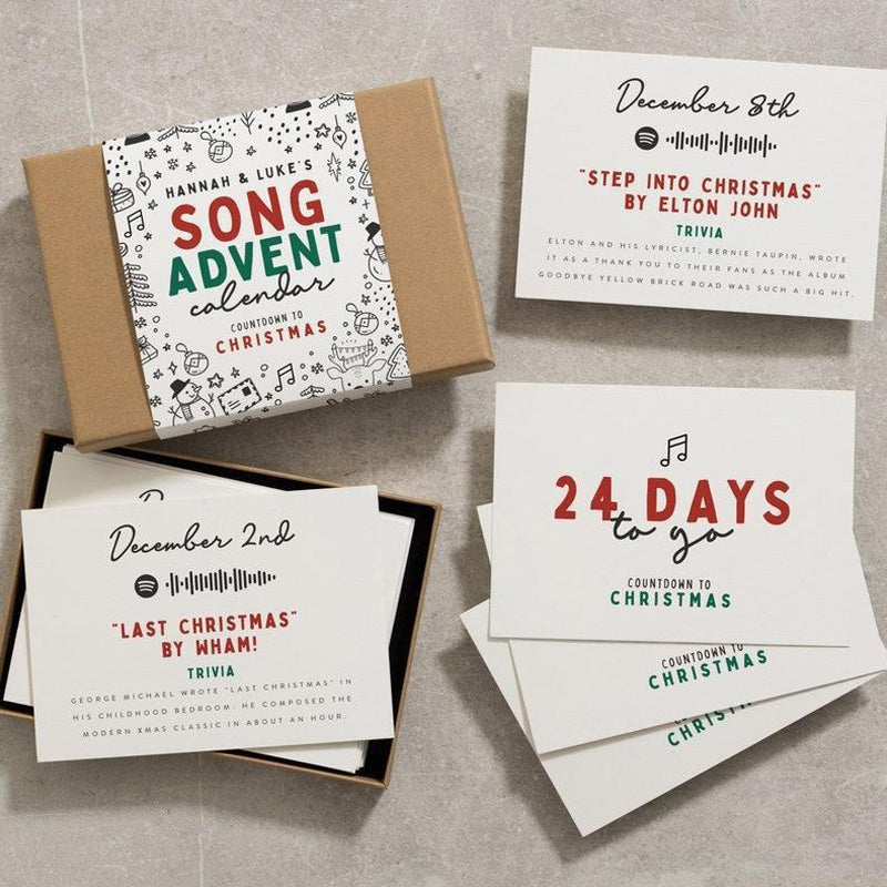 Christmas Advent Calendar-🗃Twenty-Four Days Of Christmas Card Set