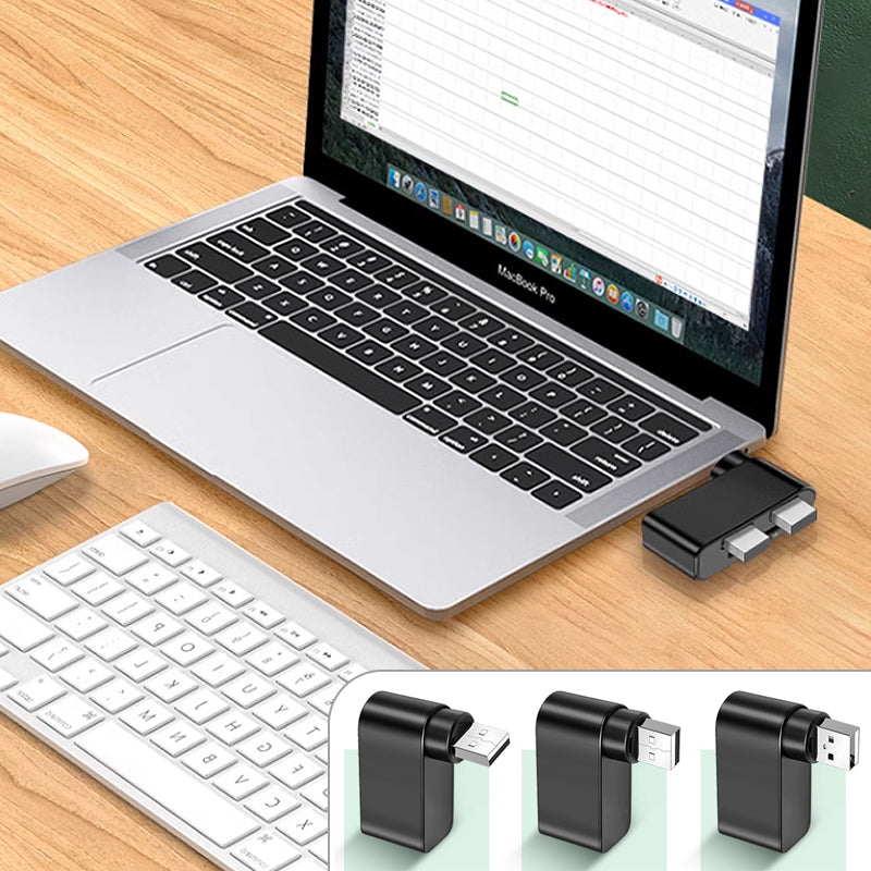 4 In 1 Rotatable USB Hub