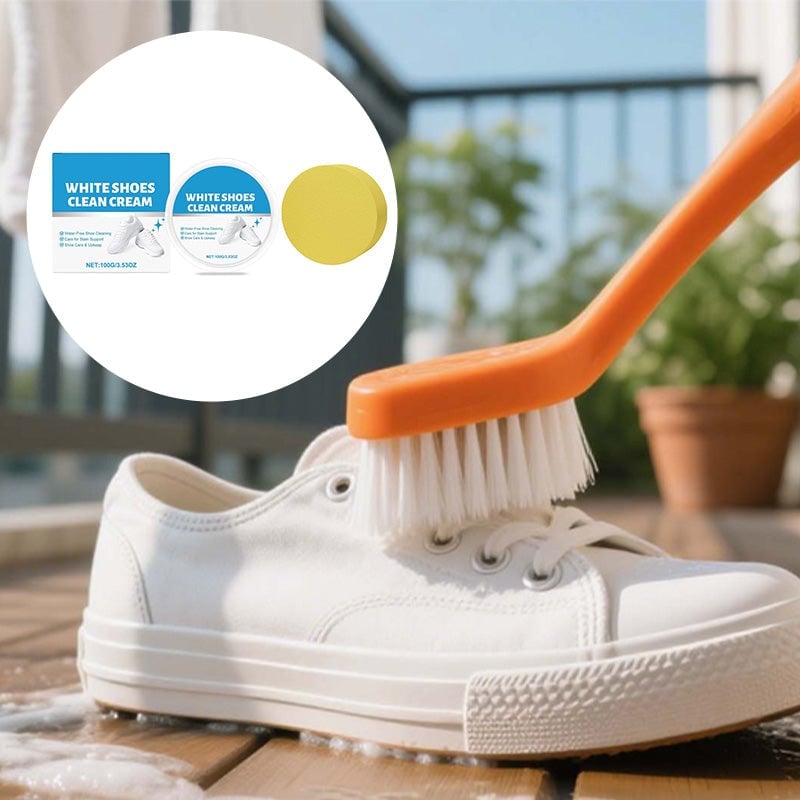 Gentle No-Rinse Shoe Cleaner & Whitening Cream