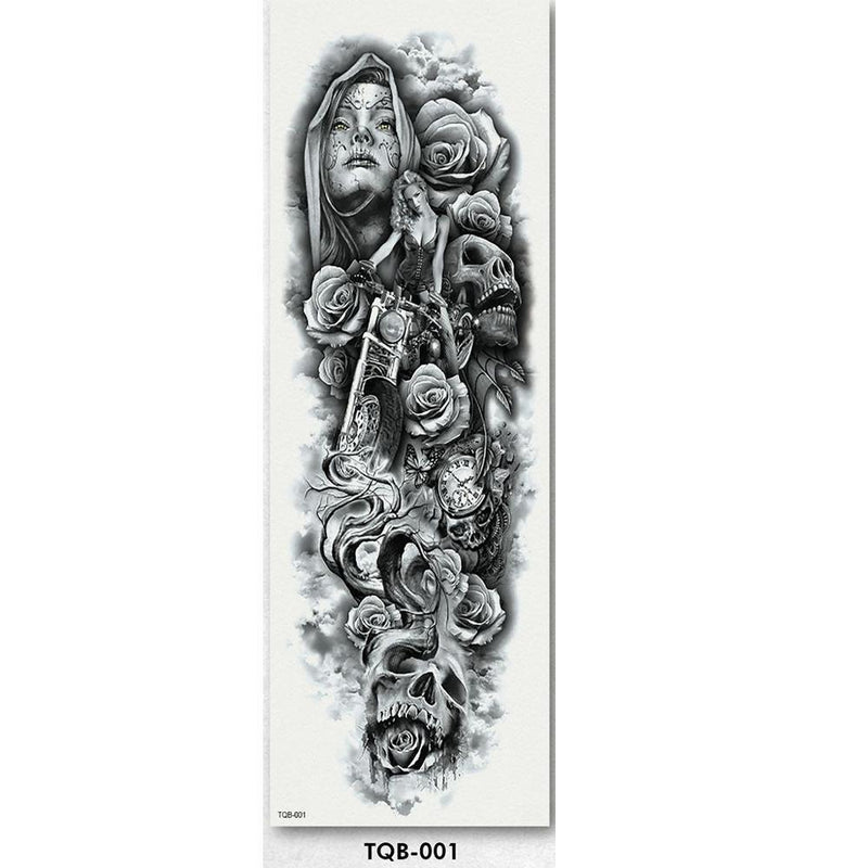 Full Arm sleeve Tattoo Waterproof temporary tattoo Sticker