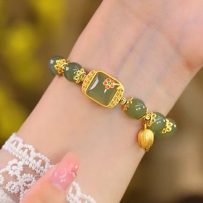 Hotan Jade Beaded Bracelet