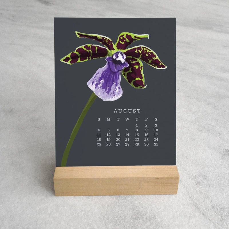 2024 Orchid Desk Calendar