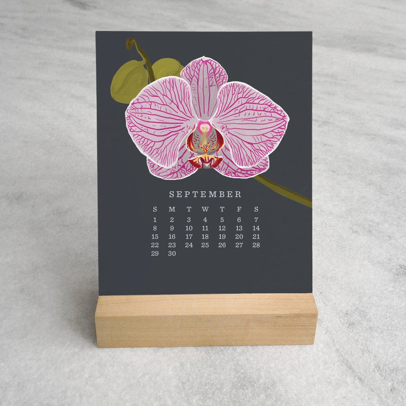 2024 Orchid Desk Calendar