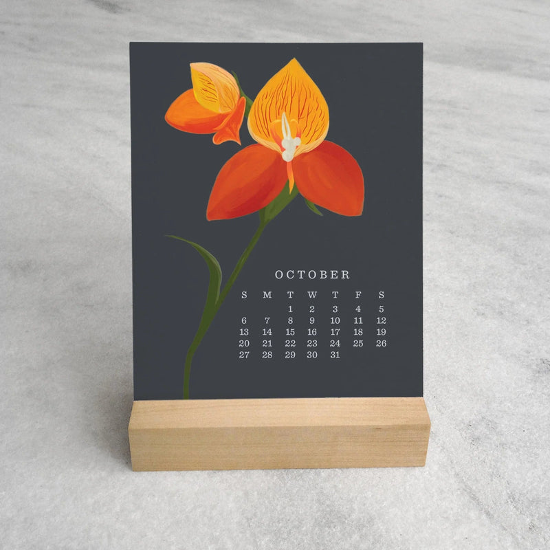 2024 Orchid Desk Calendar