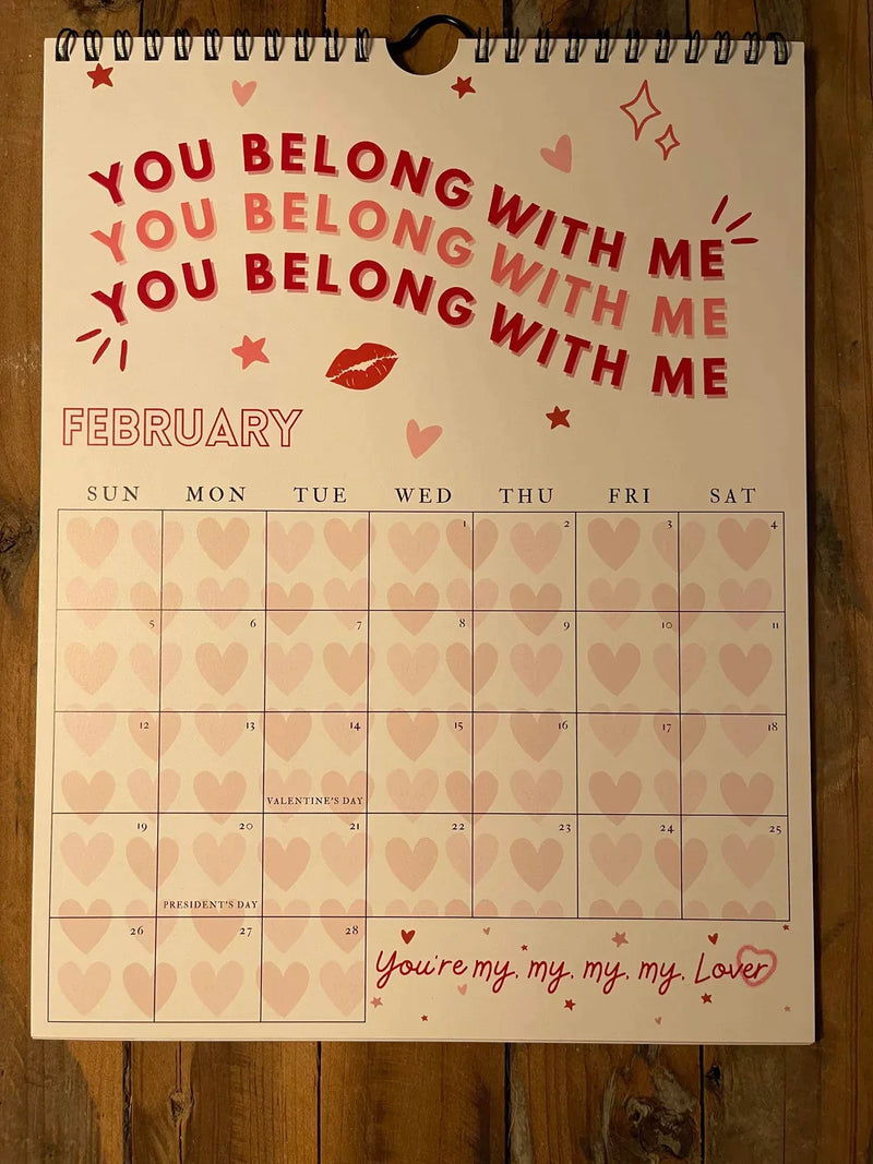 2024 TS Lyrics Calendar lifesparking